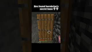 Herobrine’s base #minecraft #minecraftshorts #minecraftmemes #shorts #funny #memes #gaming #fyp