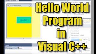 Visual Hello World in Visual C++