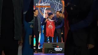 RJ Abarrientos (rep by his uncle Johnny A.) is selected No.3️⃣ overall by Ginebra  #PBASeason49Draft