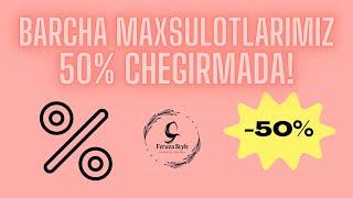 Barcha maxsulotlar chegirmada! Shoshiling soni chegaralangan!