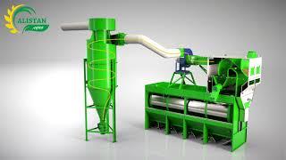 How a rotary drum separator RBS works. Grain cleaner principle of operation and features