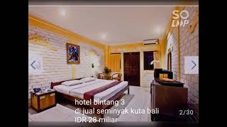 hotel bintang 3 di jual lokasi central bisnis Seminyak Kuta BALI harga benar2 murah...