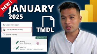 JANUARY 2025 POWER BI UPDATE // TMDL View, Semantic Model Version History, Explore Data AND MORE