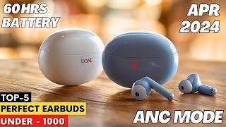 TOP 5 Earbuds Under 1000  (2024)  | Best  Earbuds Under 1000 |  TWS Under 1000