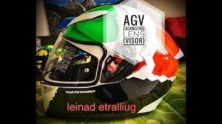 HOW TO CHANGE LENS VISOR FOR AGV HELMET