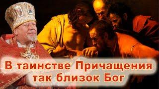 В таинстве Причащения так близок Бог.  Проповедь свящ. Георгия Полякова во 2 ю неделю по Пасхе.