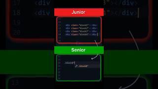 Senior vs junior developer | #html #htmlfullcourse #cssfullcourse#css #javascript #coding #webdesign