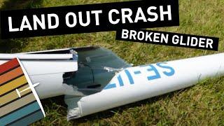 Glider Crash Landing: Instructor Reacts! Decision Making and Avoiding Ground Loops