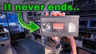 THIS IS A PROBLEM ** More vhs tapes with mold. **LETS CLEAN IT!