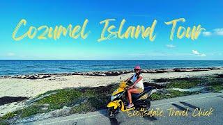 Cozumel Island - All The Top Sights by DIY Scooter Tour - Sights on a Map