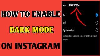 How To Enable Dark Mode On Instagram // Instagram Dark Mode Disable