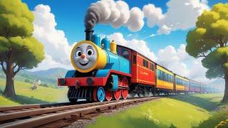 Cocomelon Color Train - Wheels on the Train - Baby Nursery Rhymes |  Kids studio school