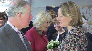 Prince Charles visits the Sir Robert Ogden Cancer Unit in Harrogate