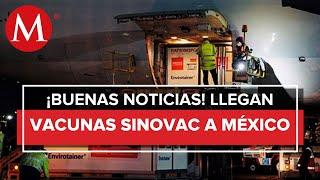 Llegan a México 2 millones de vacunas anticovid de Sinovac