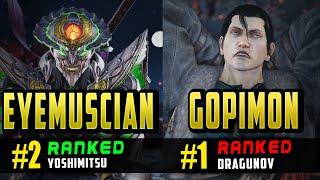 Tekken 8 | Eyemuscian (#2 Yoshimitsu) Vs Gopimon (#1 Dragunov) Rank Match