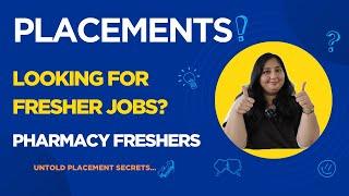 Pharmacy Jobs in March 2025 | Fresher Pharmacovigilance Job Vaccancy 2025 | Fresher Pharmacy Jobs |