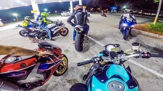 ROLE DE MOTO COM BRASILEIROS EM MIAMI ! *BIKE NIGHT | BUW LIFE |