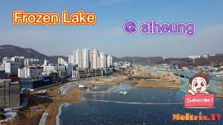 Freeze Lake @siheung | Aerial Shot | by @Meltrix.TV