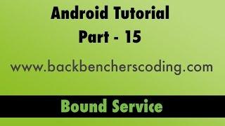 Android Bound Service Tutorial