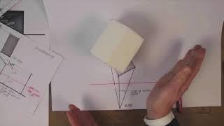 Handdrawing 3: How to draw a cube with construction method