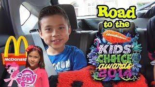 Road to the Nickelodeon KIDS' CHOICE AWARDS! McDonald's MY LITTLE PONY Happy Meal Action