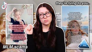 TikTok's WORST MLM Scammers.. *it's a pyramid scheme*