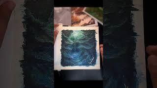 Underwater Landscape Artwork : Acrylic Painting