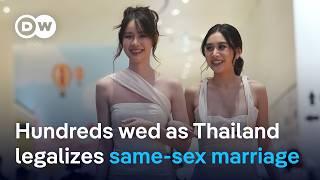 Same-sex marriage law takes effect in Thailand | DW News