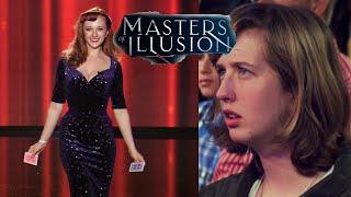 Magical Katrina performs AMAZING Close Up Card magic on Masters of Illusion Female Magician