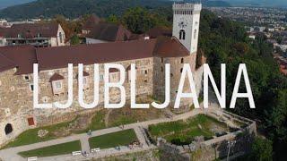 LJUBLJANA, Slovenia (4K City Tour) Stunning Aerial/Walking Tour/Day/Night 4K Footage