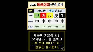 [2023년 운세6탄] 원숭이띠들이 명심(?)해야 할 단 한가지.