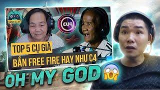 REACTION : TOP 5 CỤ GIÀ LỚN TUỔI BẮN FREEFIRE ĐỈNH NHẤT THẾ GIỚI ĐÂY SAO ?