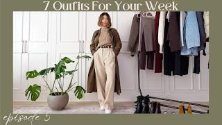 7 Outfits For Your Week Episode 5 | Fall work outfits, How to layer for colder weather, Lookbook