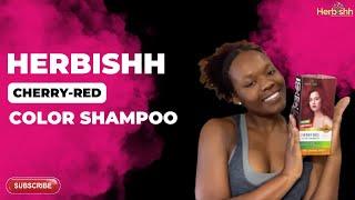 Herbishh Hair Color Shampoo for Gray Hair - PPD FREE – Long Lasting & DIY (CHERRY RED) | Herbishh