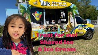 Shaved Ice & Ice Cream Treats for me. #shavedice #icecream #happykids #treats #yummy #tikiz #abby