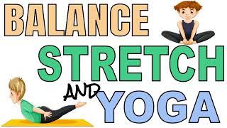 Balance, Stretch, and Yoga 6 min cool down PE class or Station Activity. Mindful Minute Stretch!