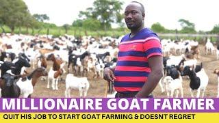 Meet Millionaire Goat Farmer Who Quit His Job to Start Goat Farming, Hamiisi Semanda