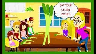 Childish Dad Refuses To Eat His Celery