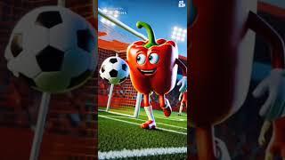  Epic 3D Bell Pepper Playing Soccer! ️| A Fun & Motivational Short! 