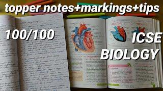 #15  my ICSE Class 10 Biology Notes + Textbook Markings