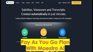 Maestra AI Review Translate Video Into Different Language Pay As You Go Plan Video Translation