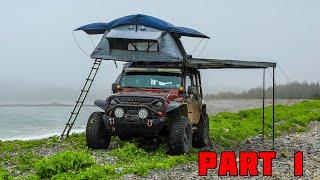 Camping With Roof Top Tent  Overland Jeep