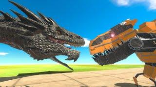 Dragon Epic Battle - Destroy Robot Dinosaur | Animal Revolt Battle Simulator