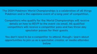 How to Buy A Spectator Badge To The Pokemon World Championships