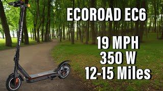 The ECOROAD EC6's 350W motor and 19 MPH speed make my commute a breeze! 