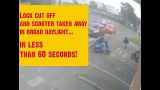 SLUK | Vespa GTS theft - gone in 60 seconds