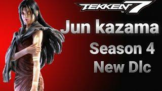 New Dlc Season 4 |Jun Kazama| Tekken 7 gameplay new moves  (Concept)