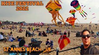 KITE FESTIVAL 2022 ST ANNES BEACH UK 4k