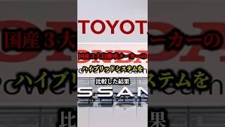 国産３大自動車メーカーのハイブリッドシステムを比較した結果 #ハイブリッド #車 #トヨタ #ホンダ #日産