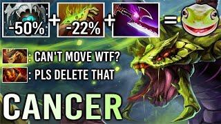 Most CANCER Hero Mid is Back! -100% Slow Skadi + Edge Venomancer vs Bristle Most Hated Hero Dota 2